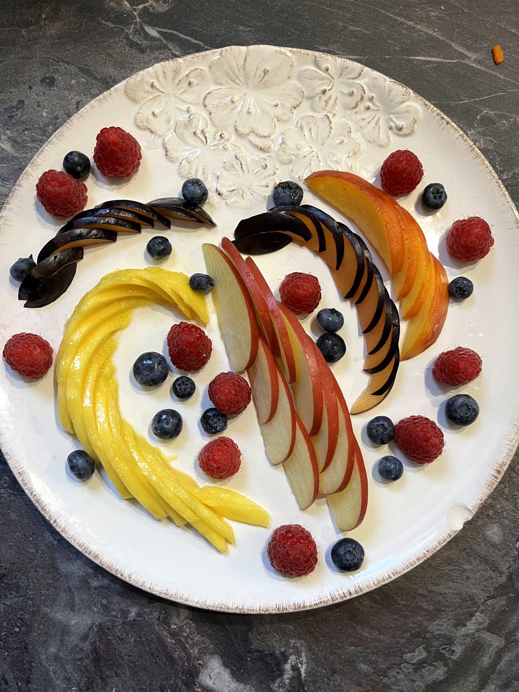 Fresh fruit plate